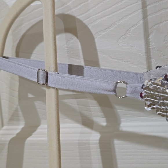 EUC-Silver Sequin Dress - Picture 5 of 9